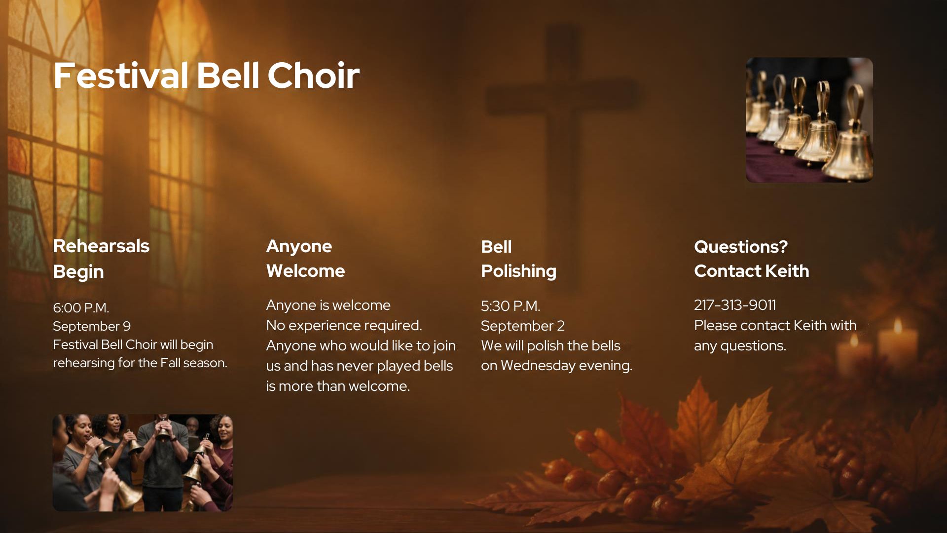 Festival Bells Rehearsal